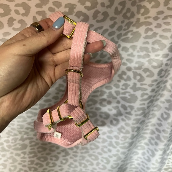 Pink Ribbed Dog Harness - Picture 2 of 3